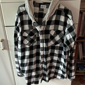 Hurley flannel hoodie